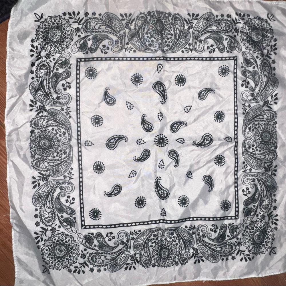 white bandana